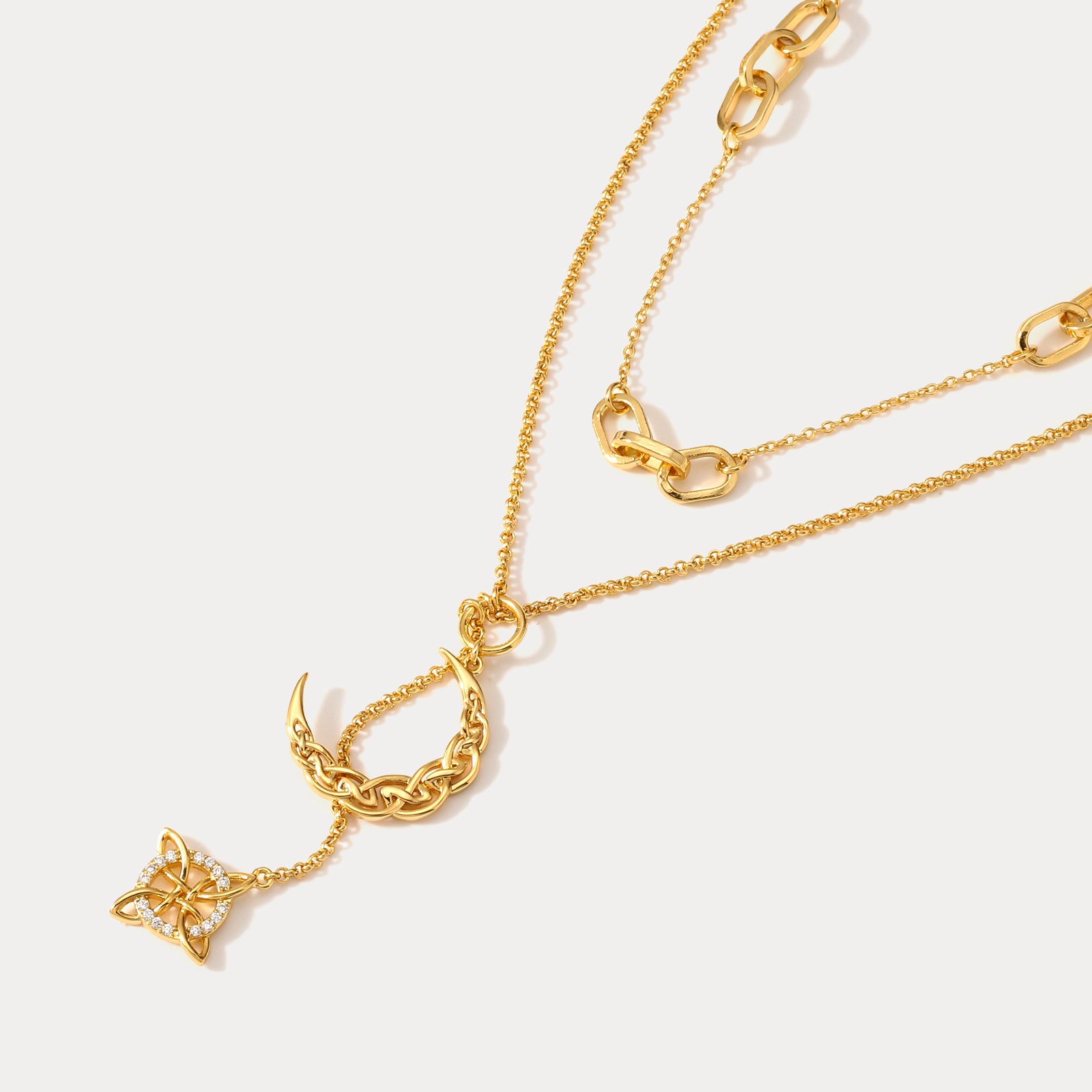 Talisman Celtic Knot Diamond Necklace for Women