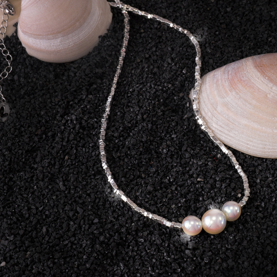 Three Pearl Necklace