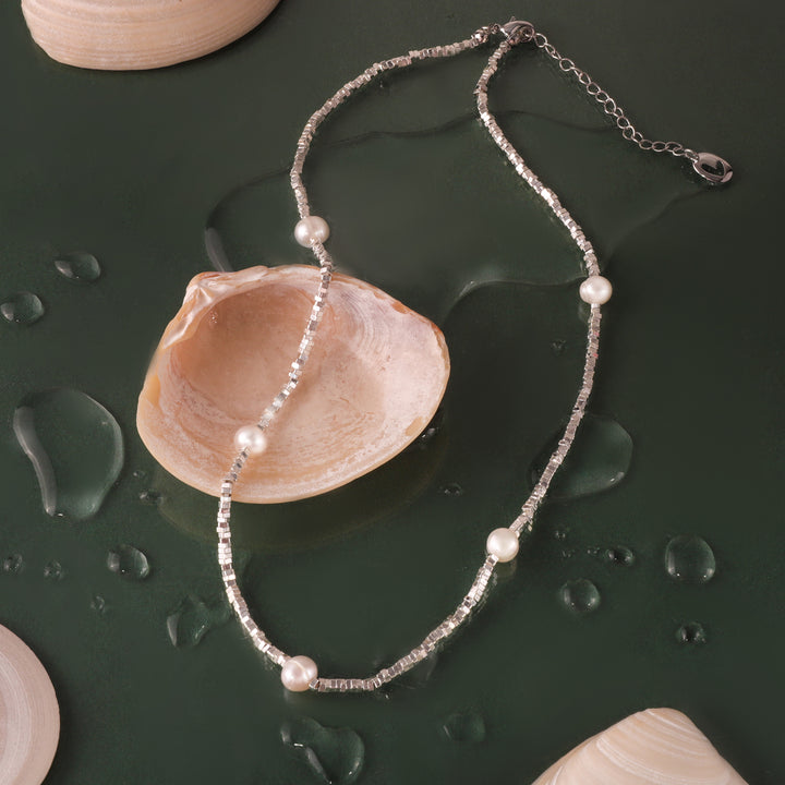 Pearl Station Necklace