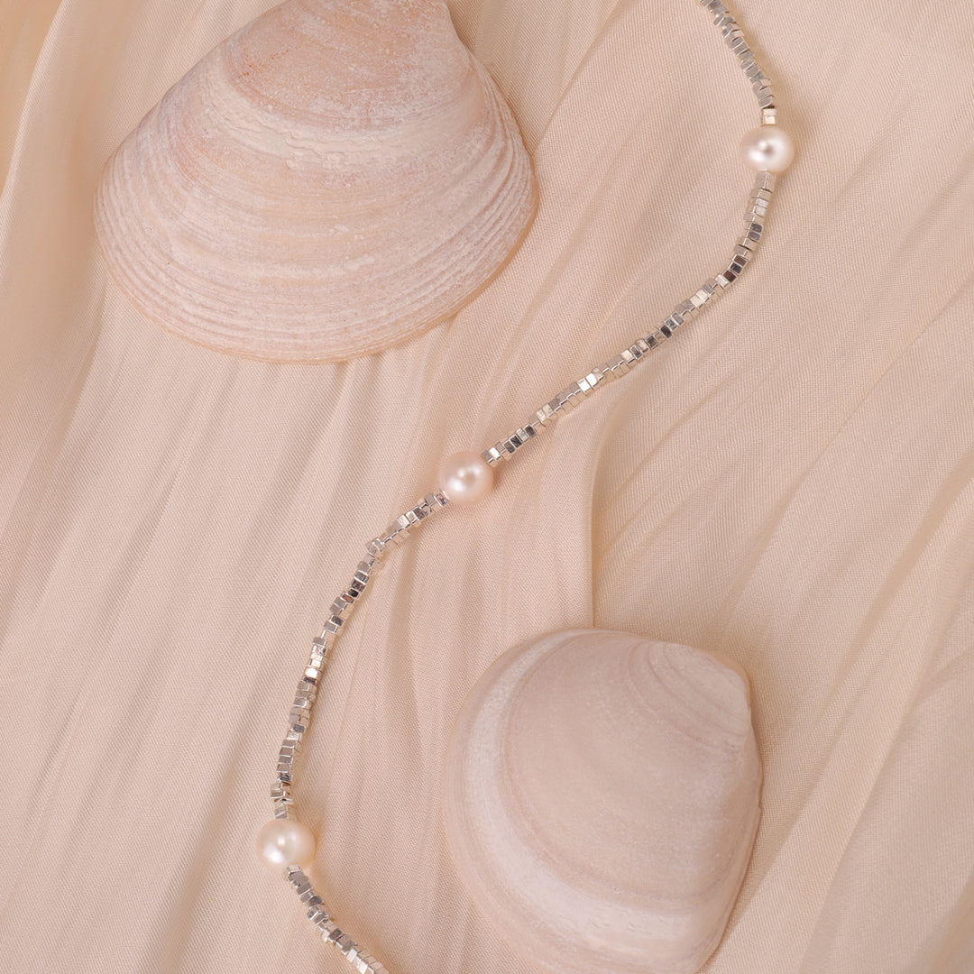 Pearl Station Necklace