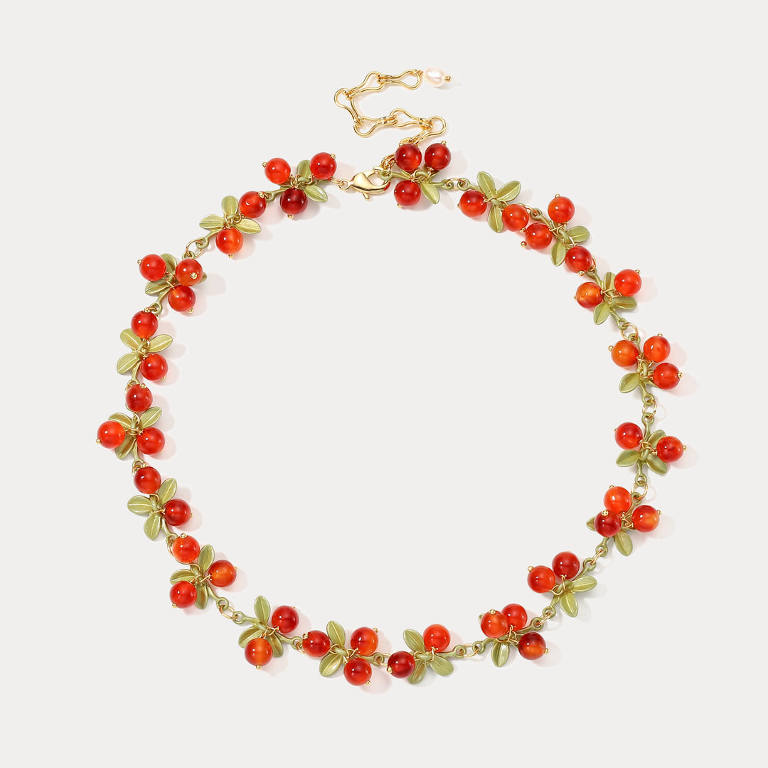 Cranberry 18k Gold Necklace