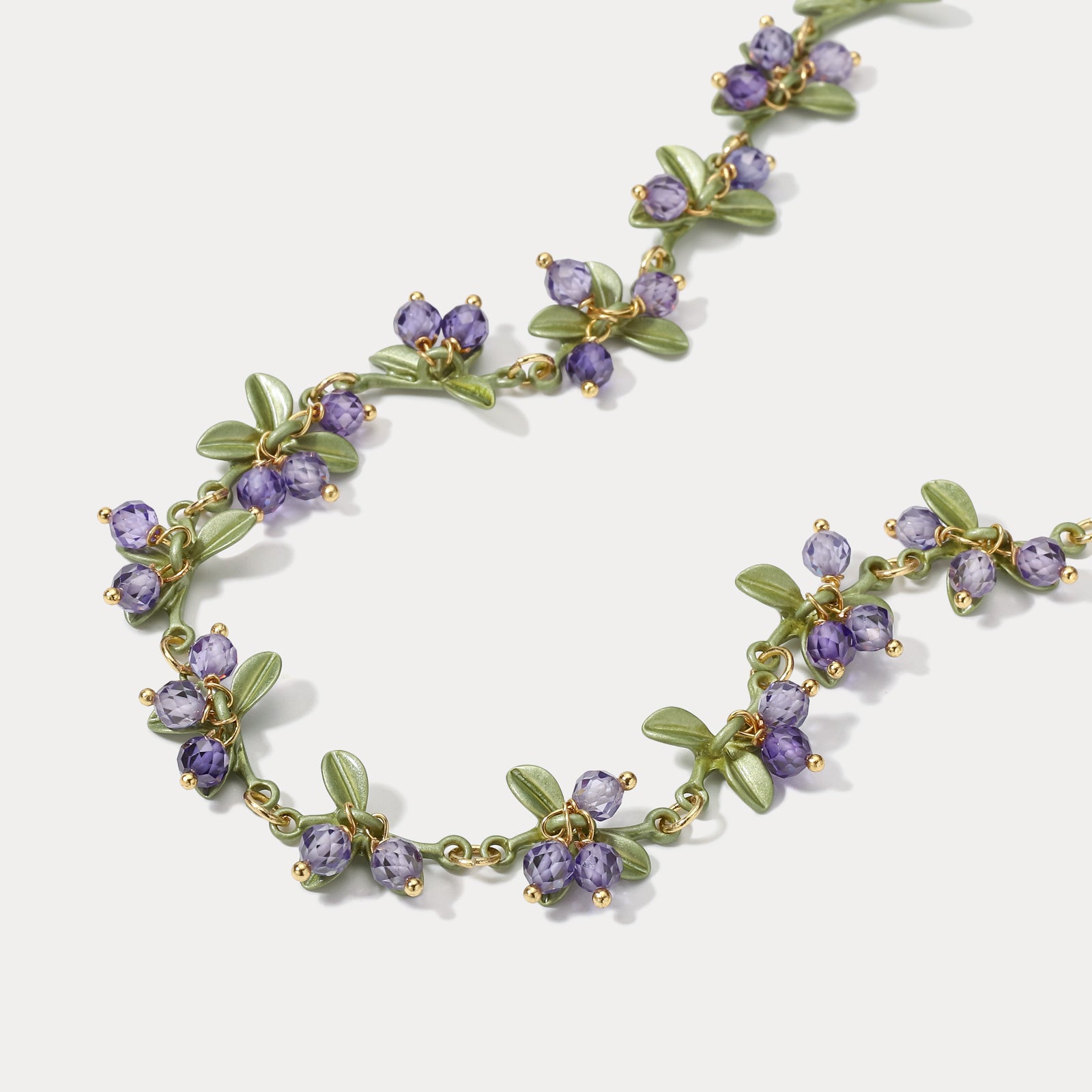 Lavender Berry 18k Gold Necklace