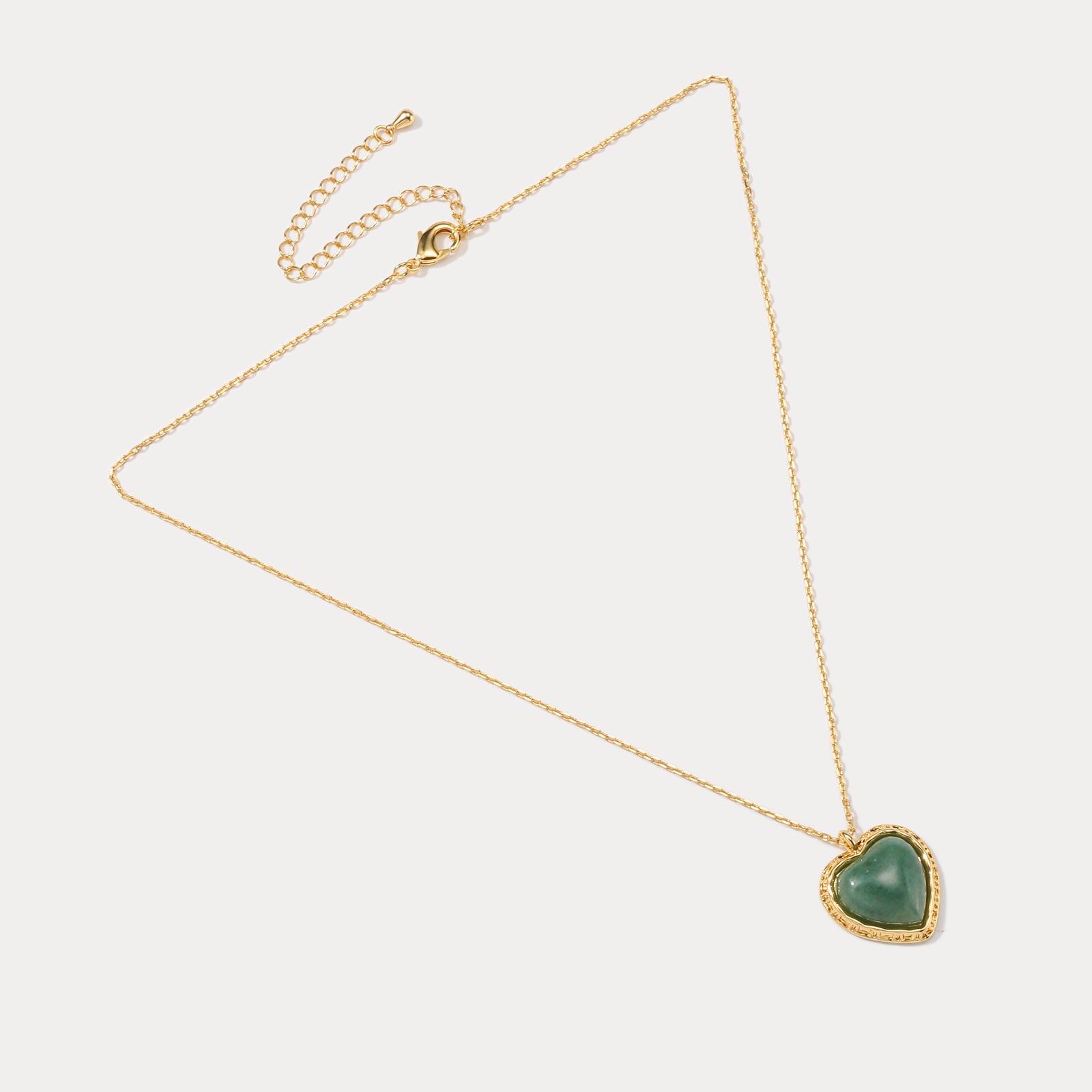 Emerald Heart Fashion Necklace