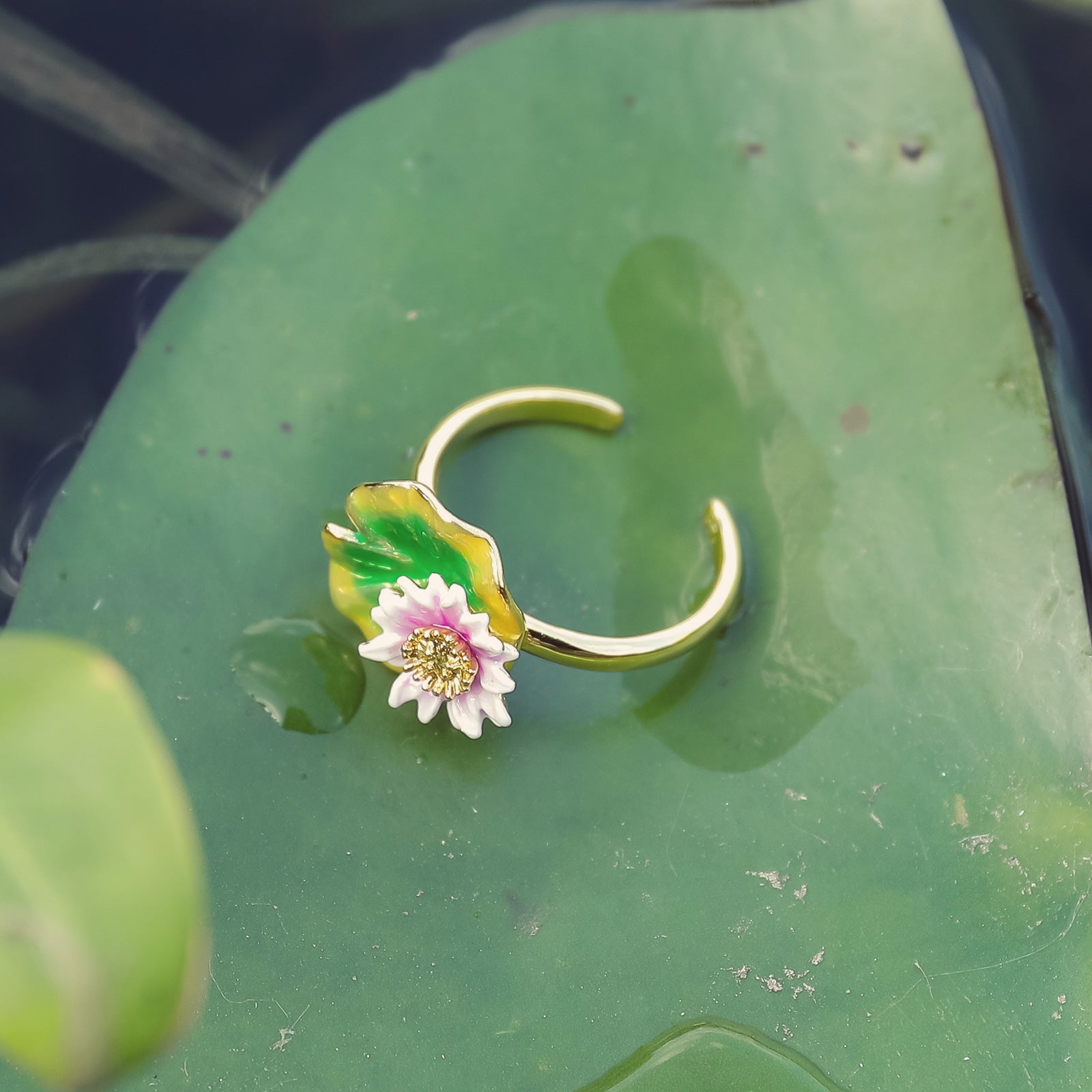 Lotus Open Ring