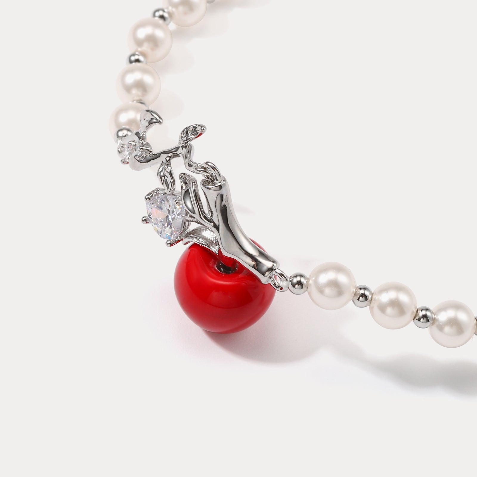 Cherry Pearl Pendant Necklace