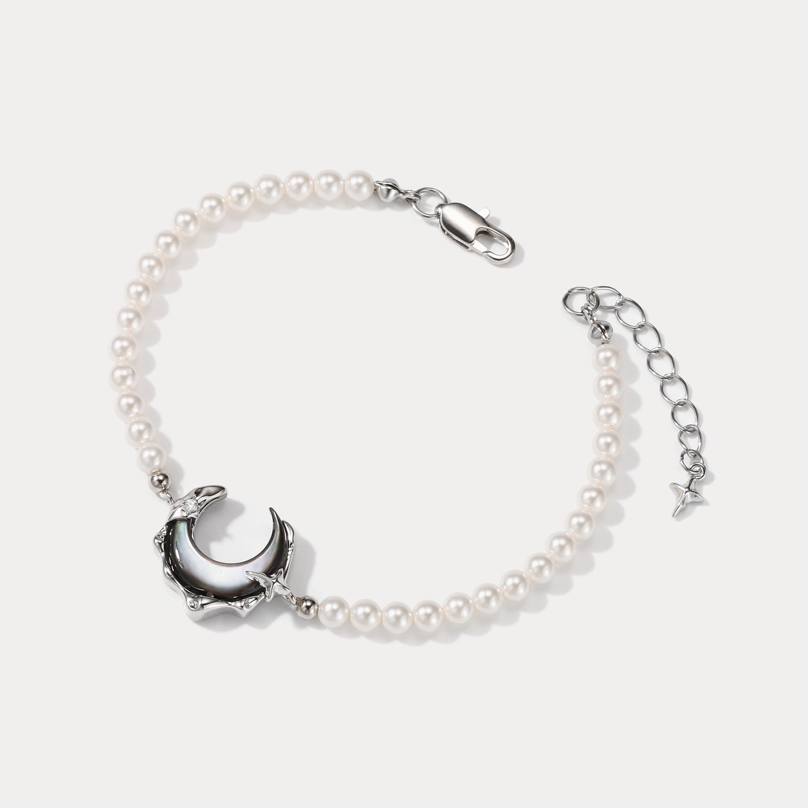 Lunar Tide Pearl Platinum Bracelet