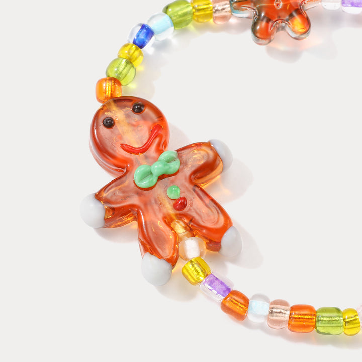 Gummy Gingerbread Man Candy Bracelet