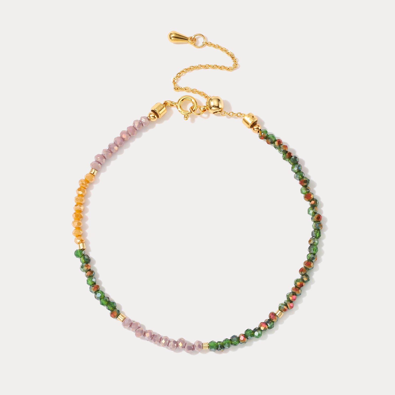 Selenichast Multicolor Dainty Seed Beaded Bracelet For Women