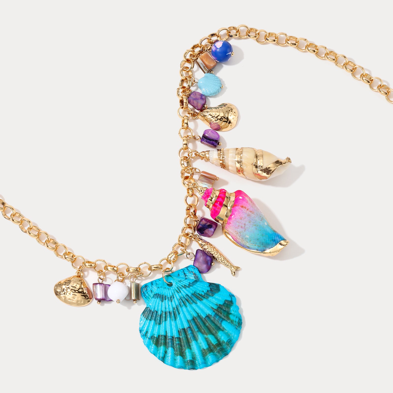 Gold Seashell Necklace