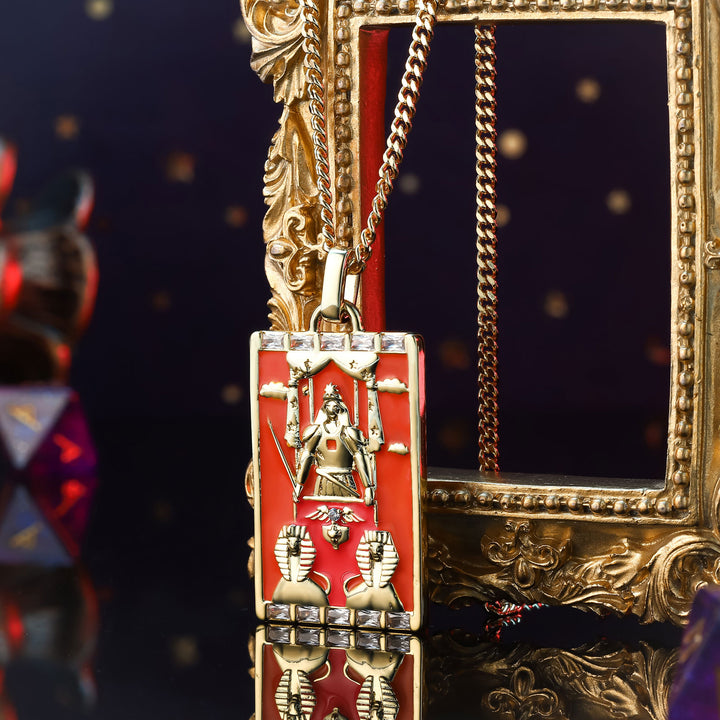 The Chariot Tarot Card Astrology Necklace