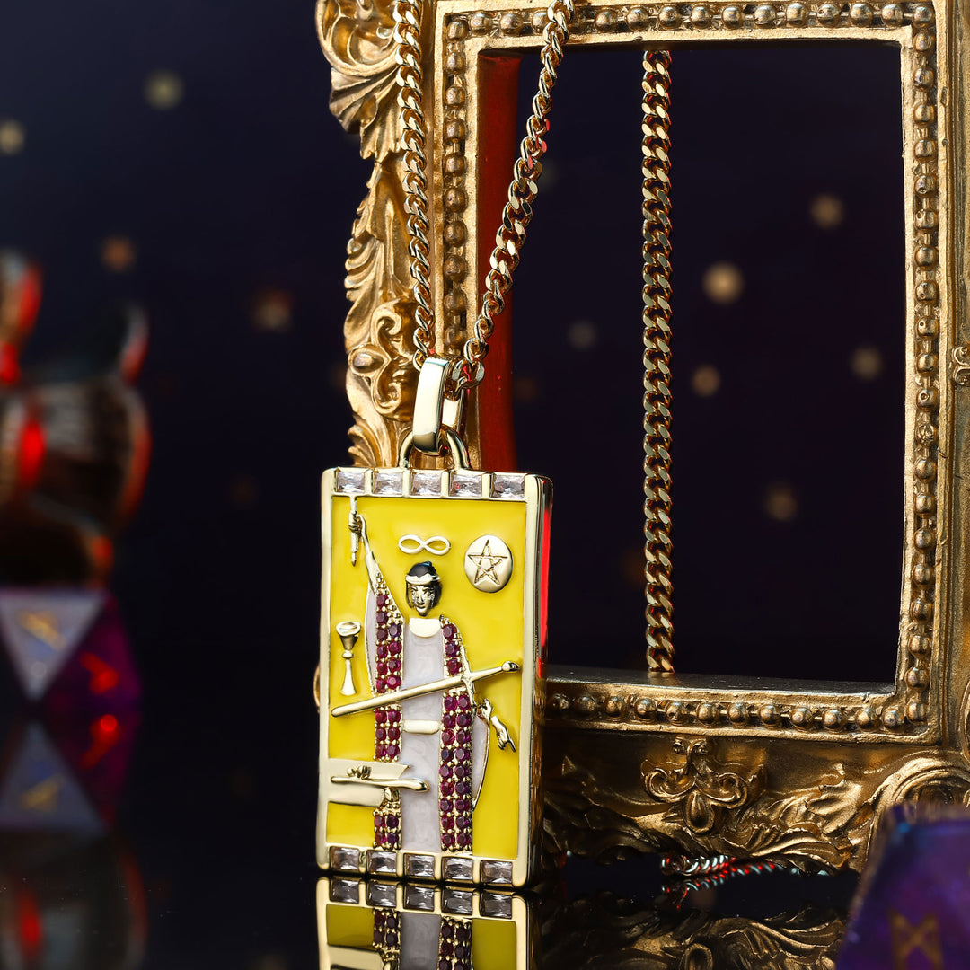 Selenichast The Magician Tarot Card Necklace