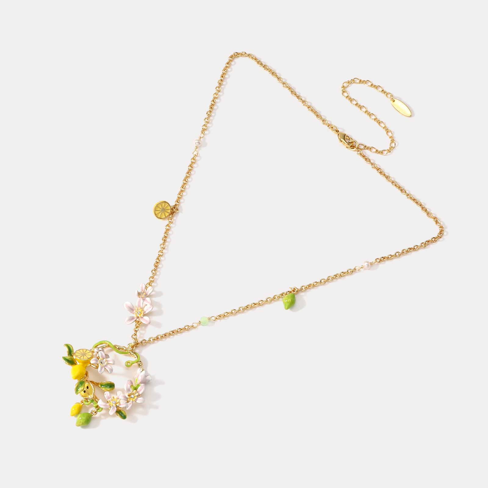 Lemon Garland Flower Necklace