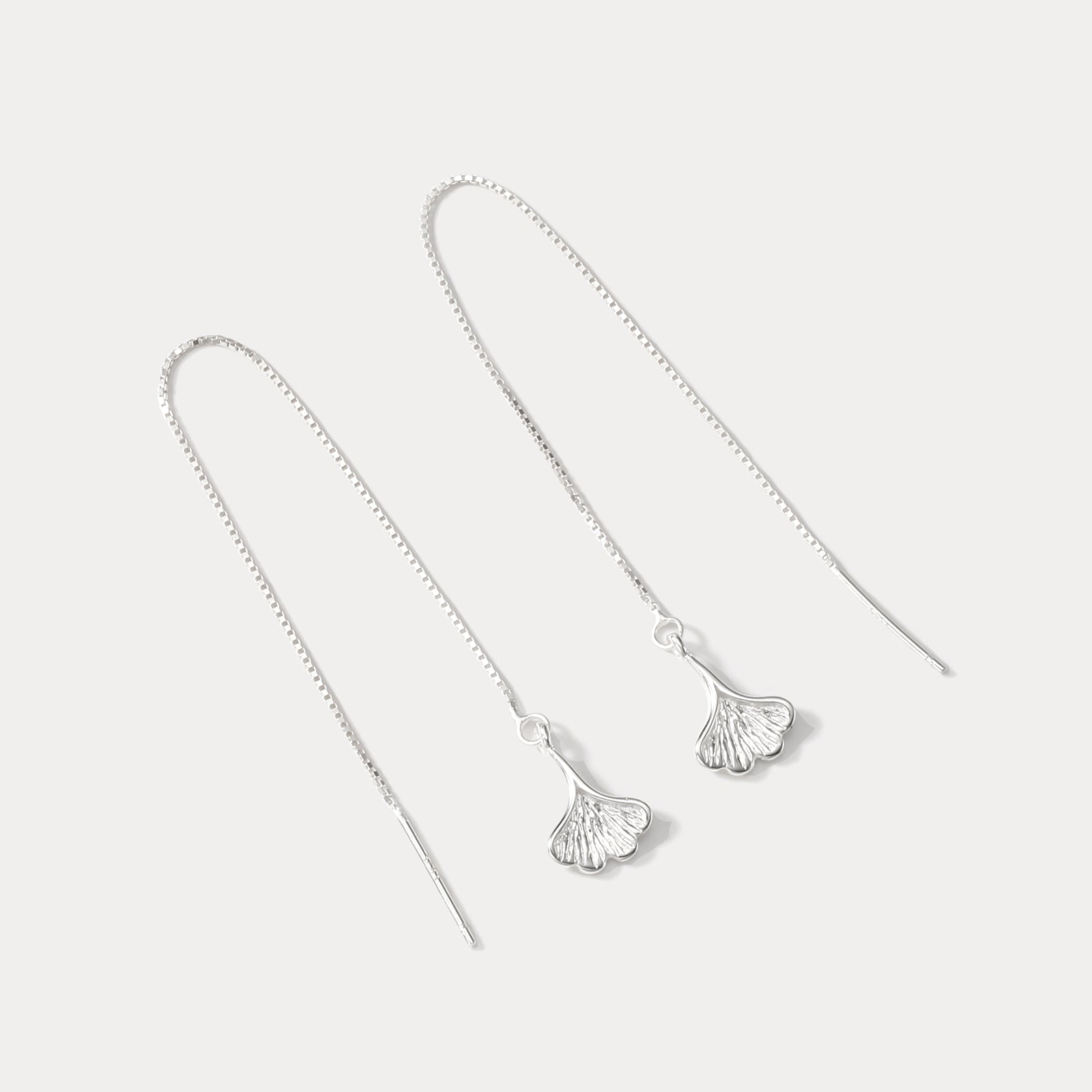 Ginkgo Leaf Drop Earrings for Women