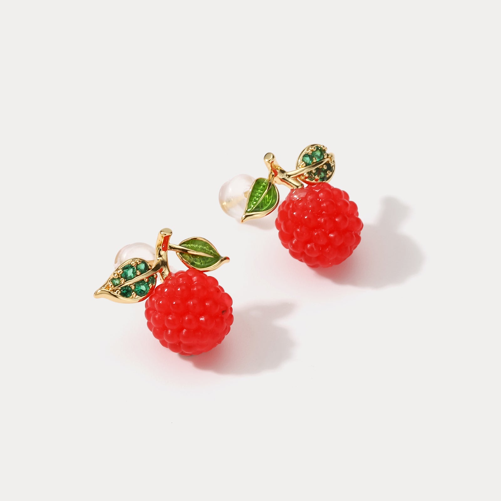 Raspberry Nature Earrings