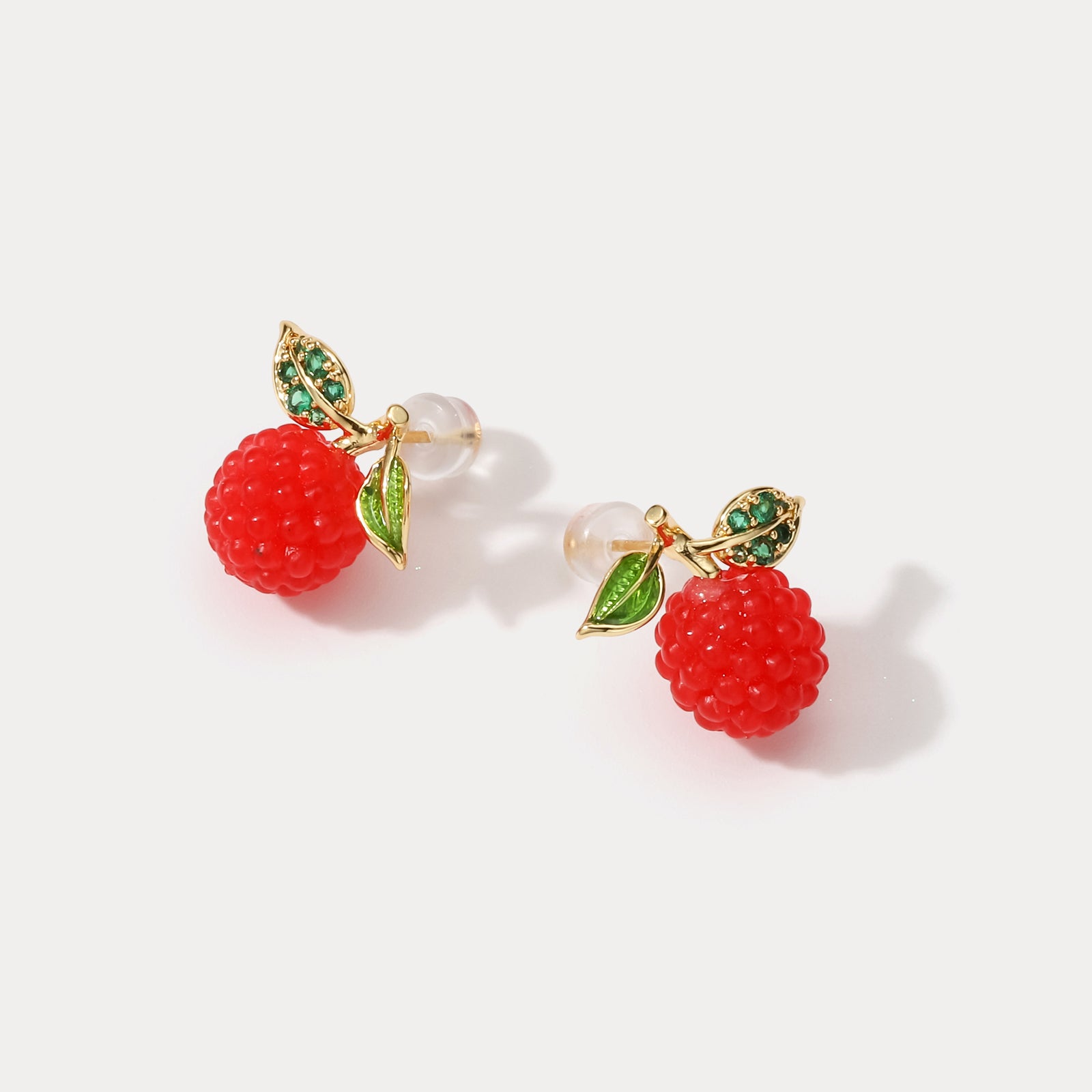 Raspberry Creative Earrings