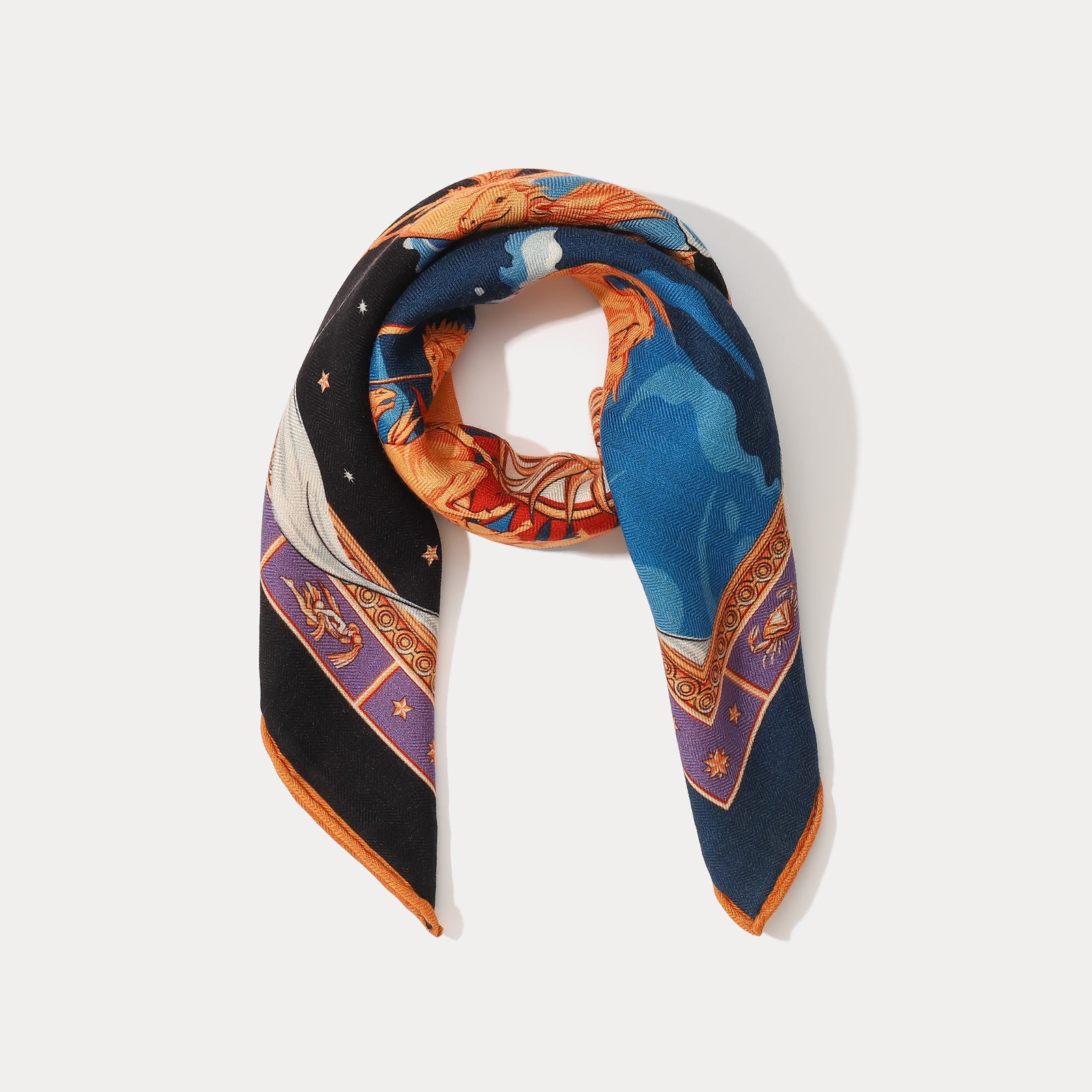 Astrology Cashmere Wool Scarf