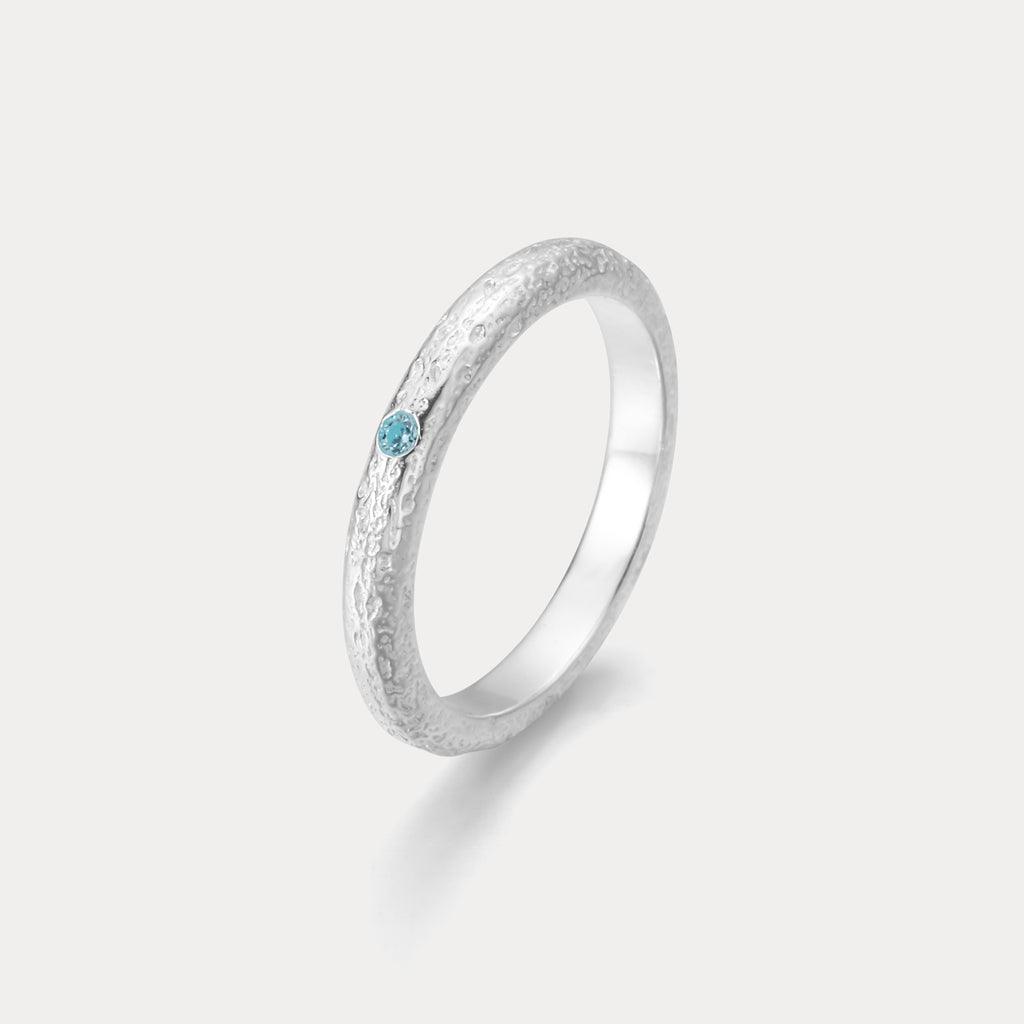 Anello con topazio giallo autentico - Anello con pietra portafortuna di novembre - Anello con