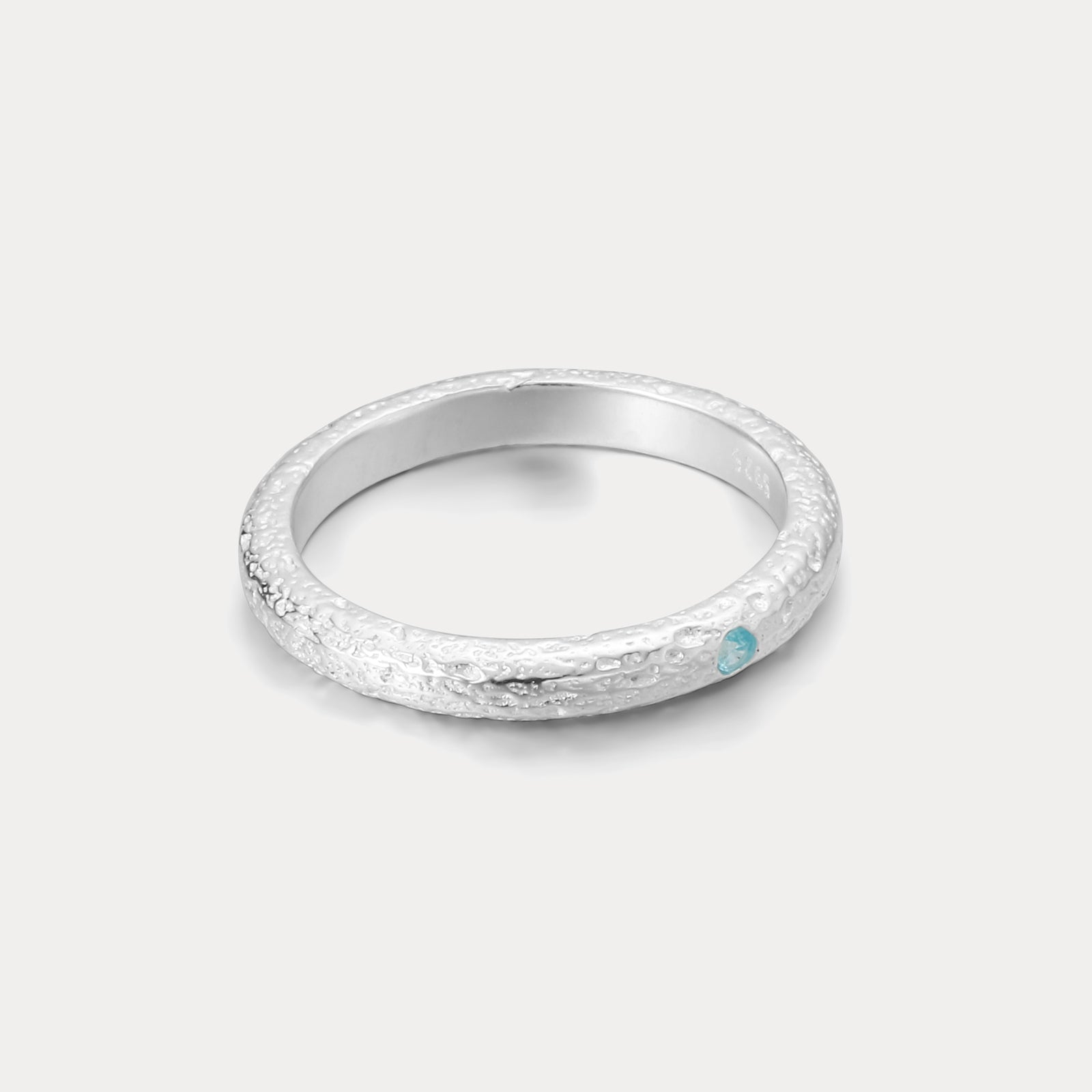 Ocean Gemstone Sterling Silver Ring