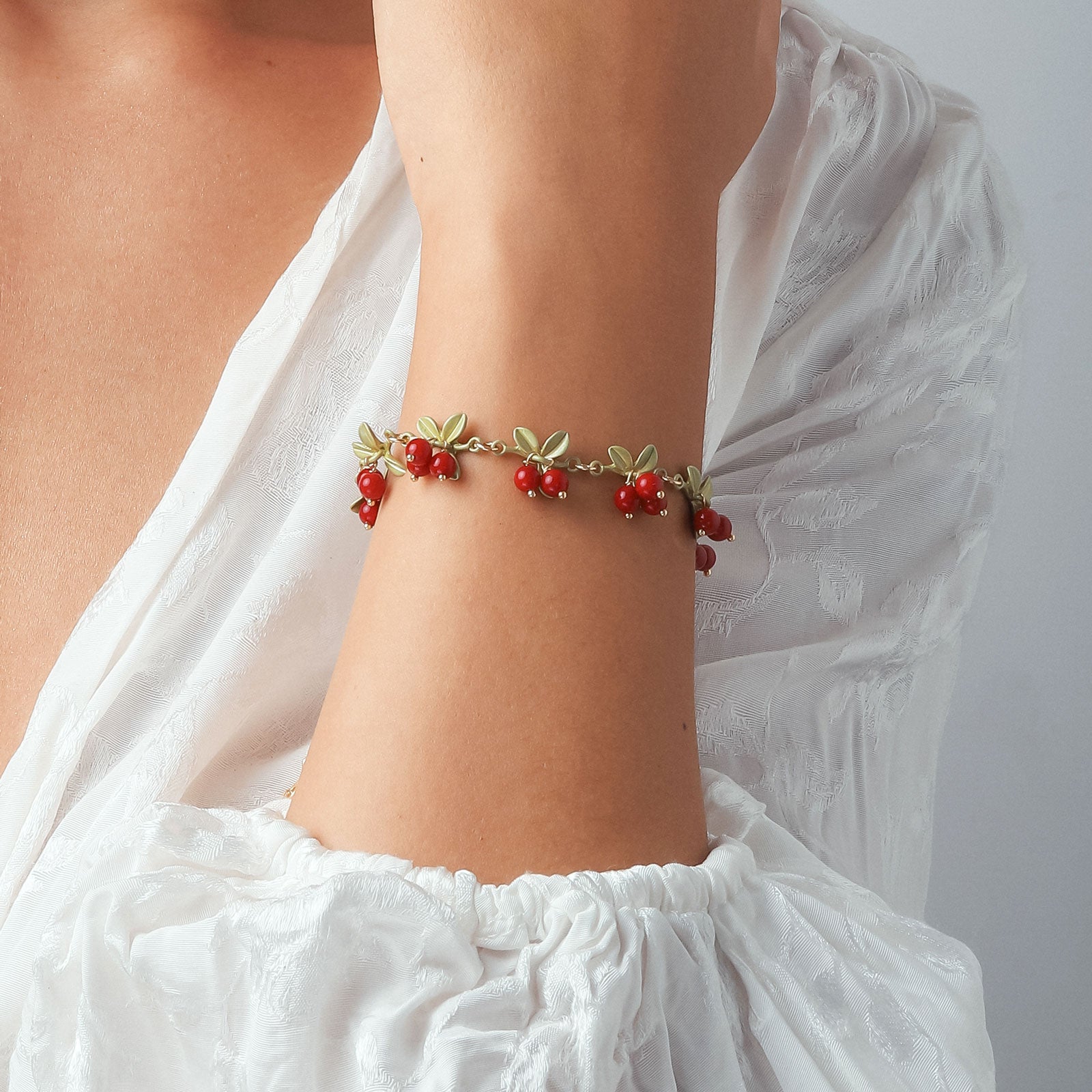 Cranberry Beads Bracelet