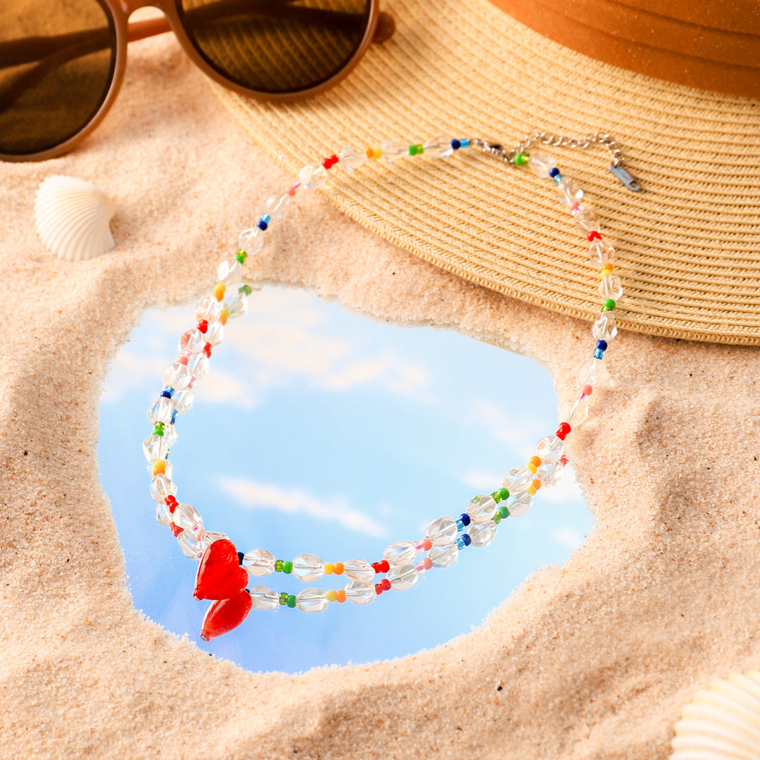 Heart Beaded Necklace