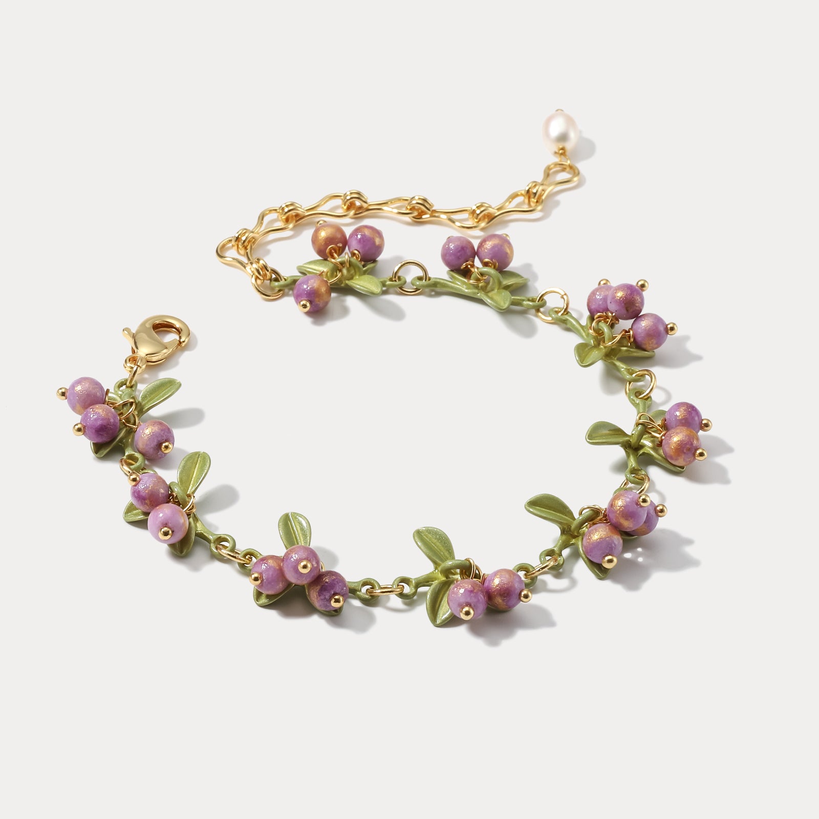 Beautyberry  Charms Bracelet