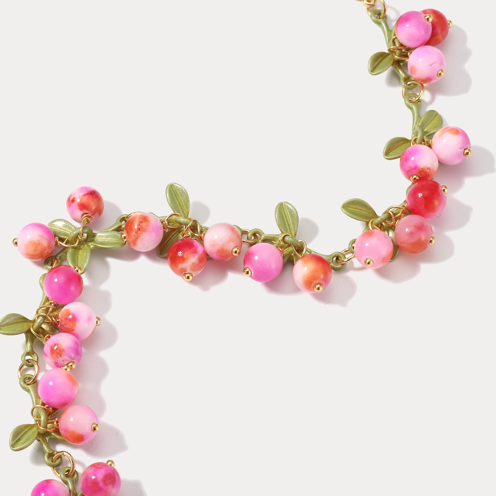 Pinkberry Natural Stone Leaves Bracelet