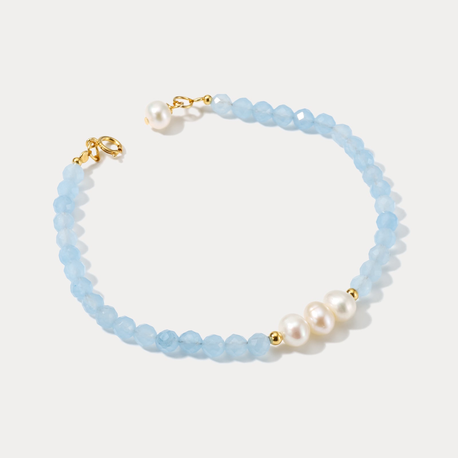 Blue Pearl 18k Gold Bracelet