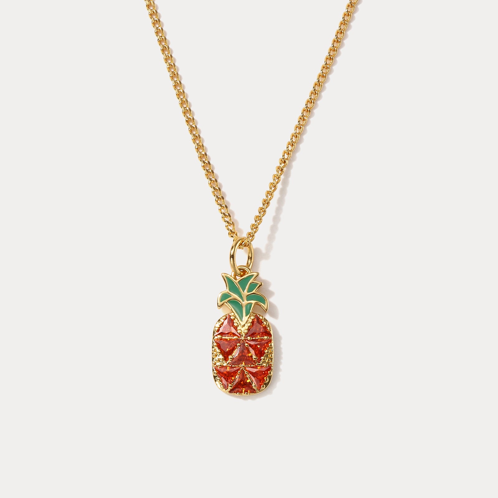 Selenichast Summer Pineapple Necklace