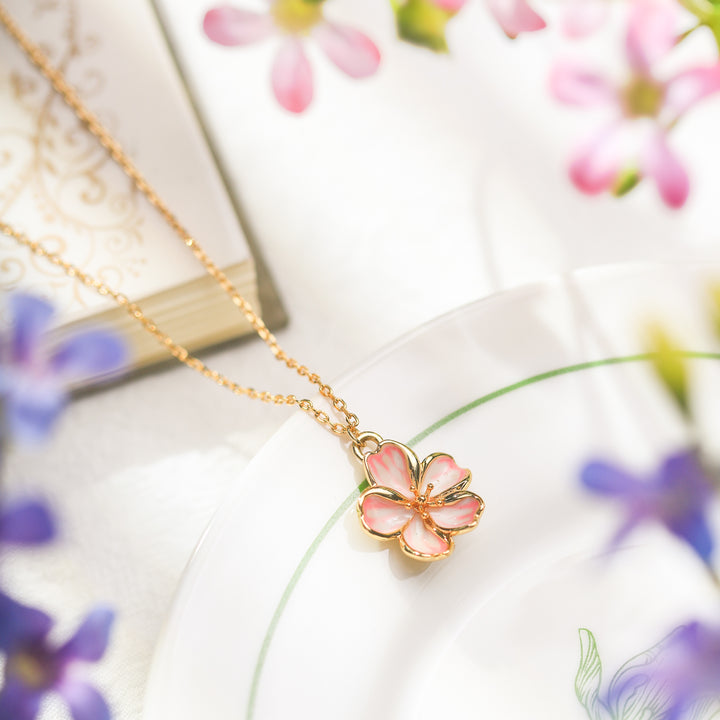 Sakura gold Necklace