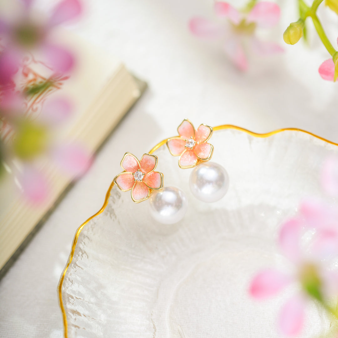 Sakura Pearl Earrings