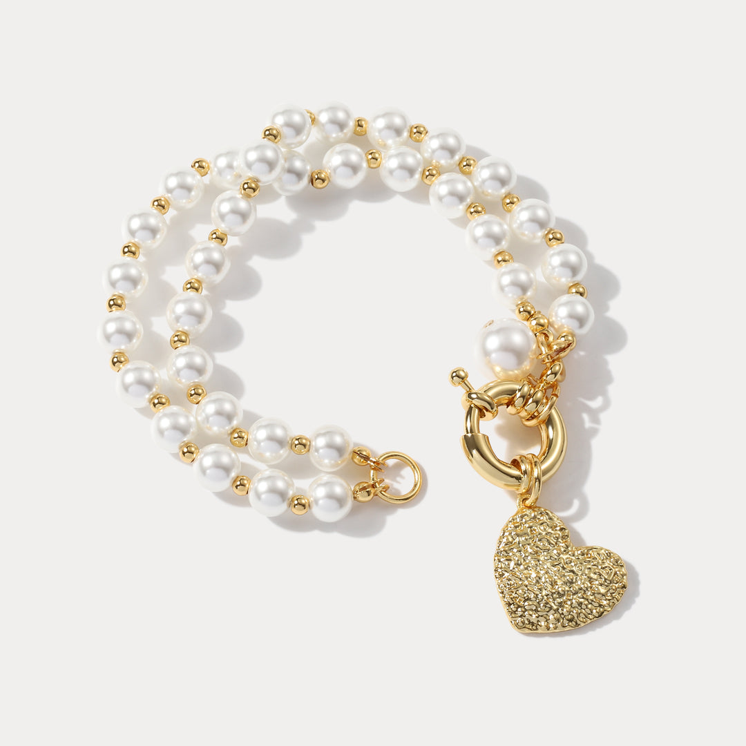 Heart Pearl Fashion Bracelet