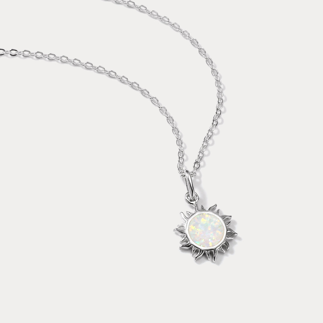 925 Sterling Silver Sun Necklace