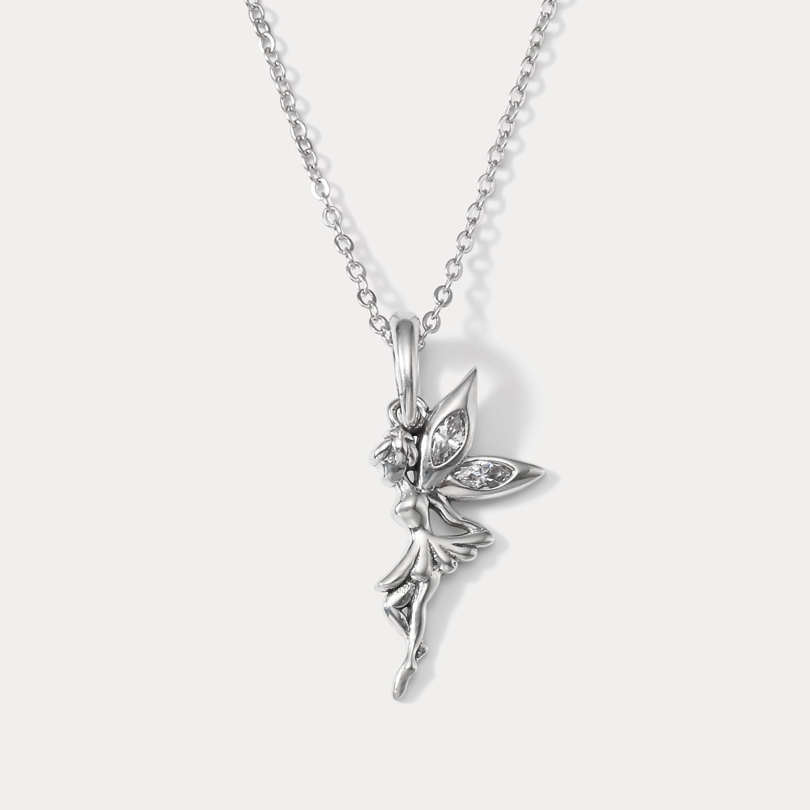 Selenichast Silver Fairy Necklace