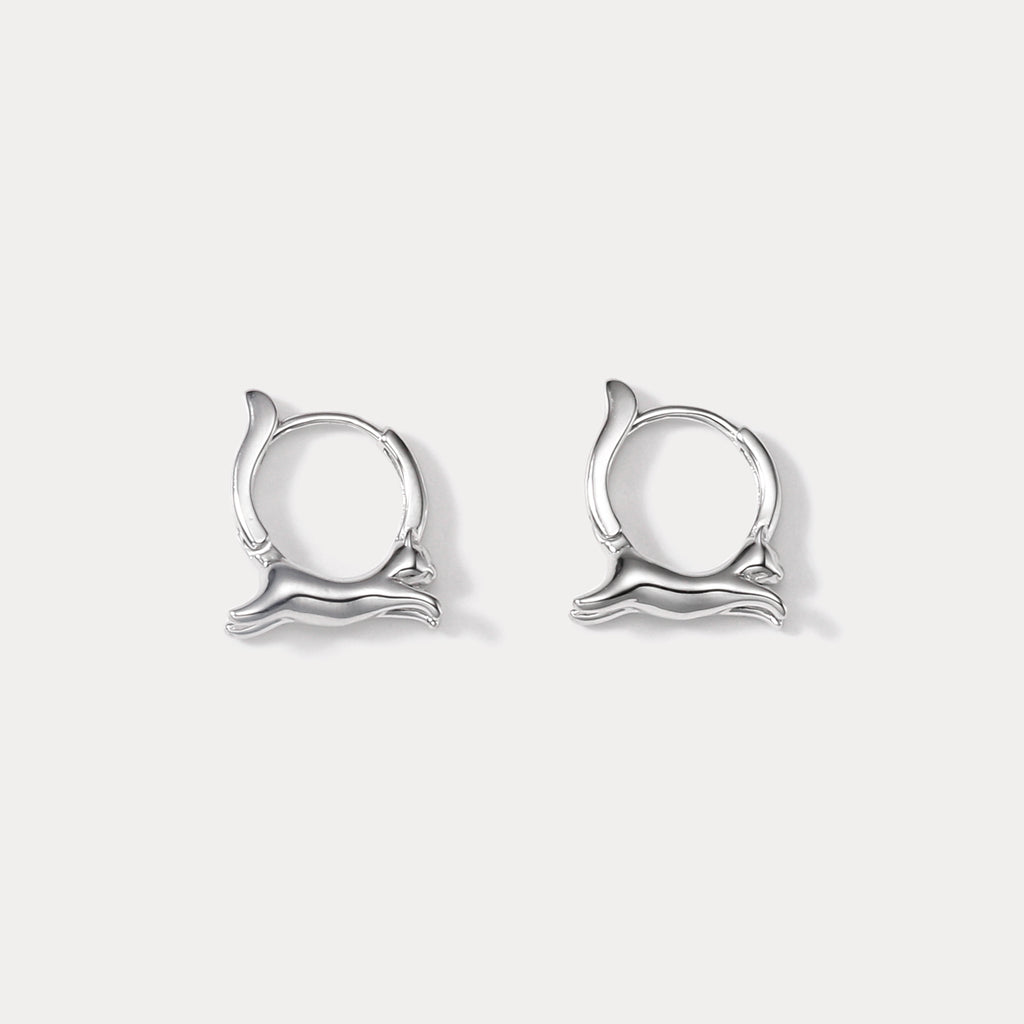 TATIANA☆[SILVER925] Lovely Cat Jelly Earring Amazon.com: 925 Sterling Silver Cat Earrings Cute Animal