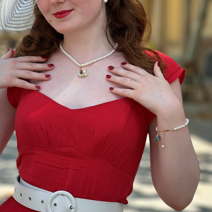 Blaubeerperlenarmband