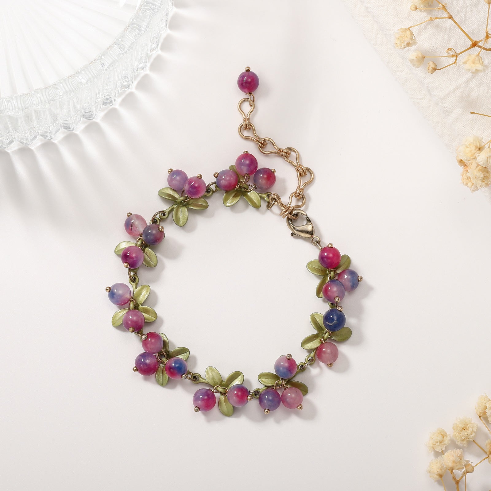 Purple Berry Nature Bracelet