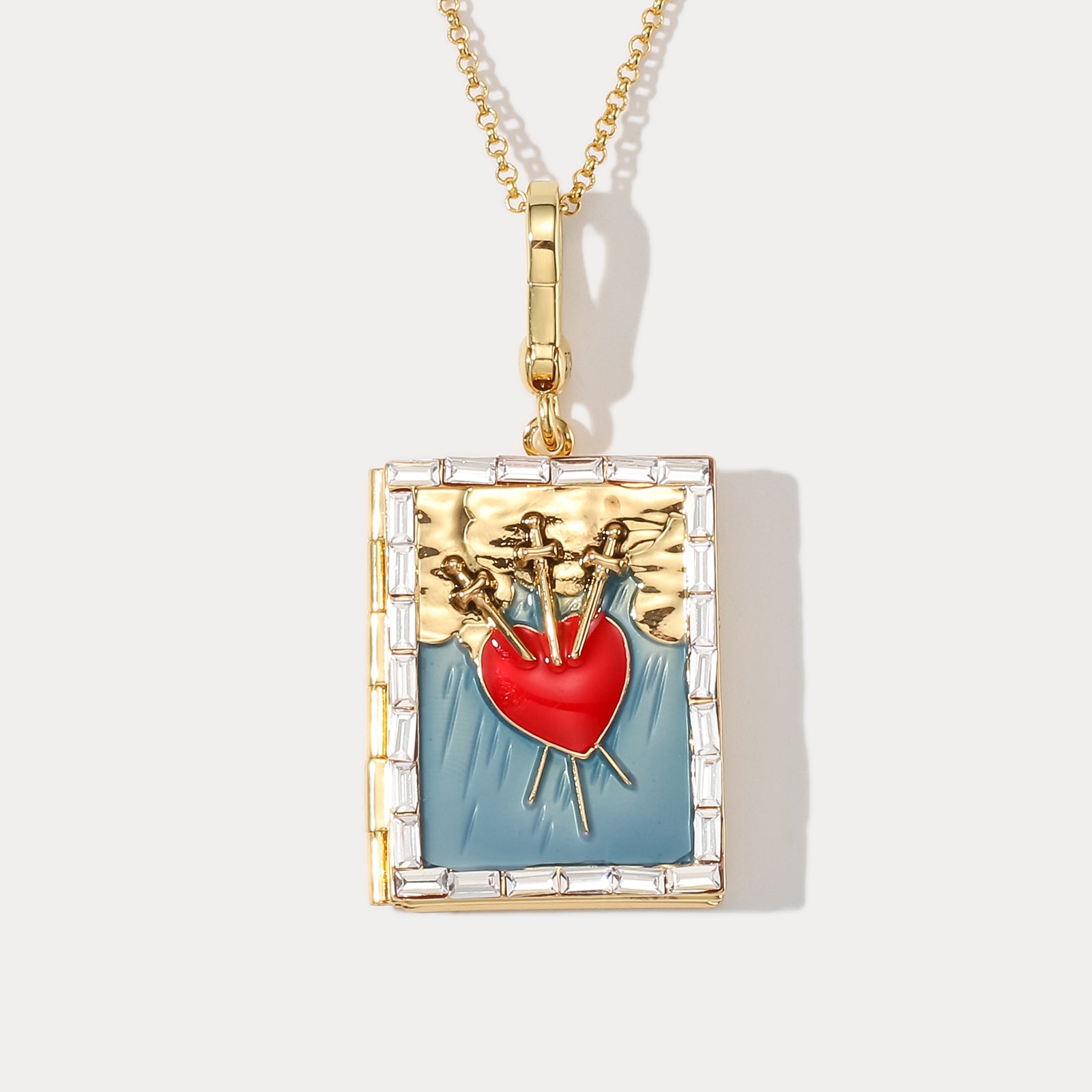 Selenichast Tarot Magic Locket Necklace, Tarot Card Jewelry, Spiritual ...