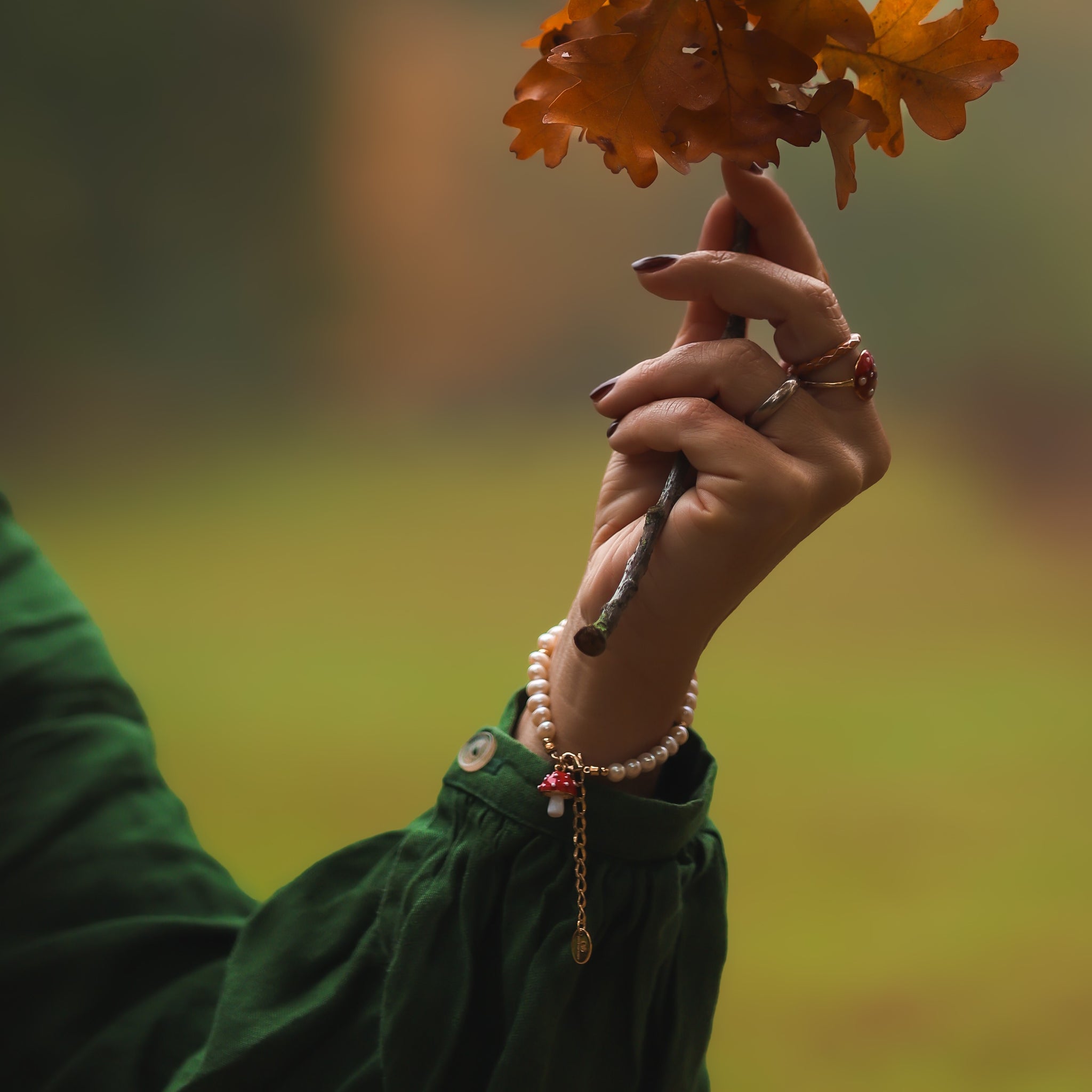 Mushroom Pearls Bracelet