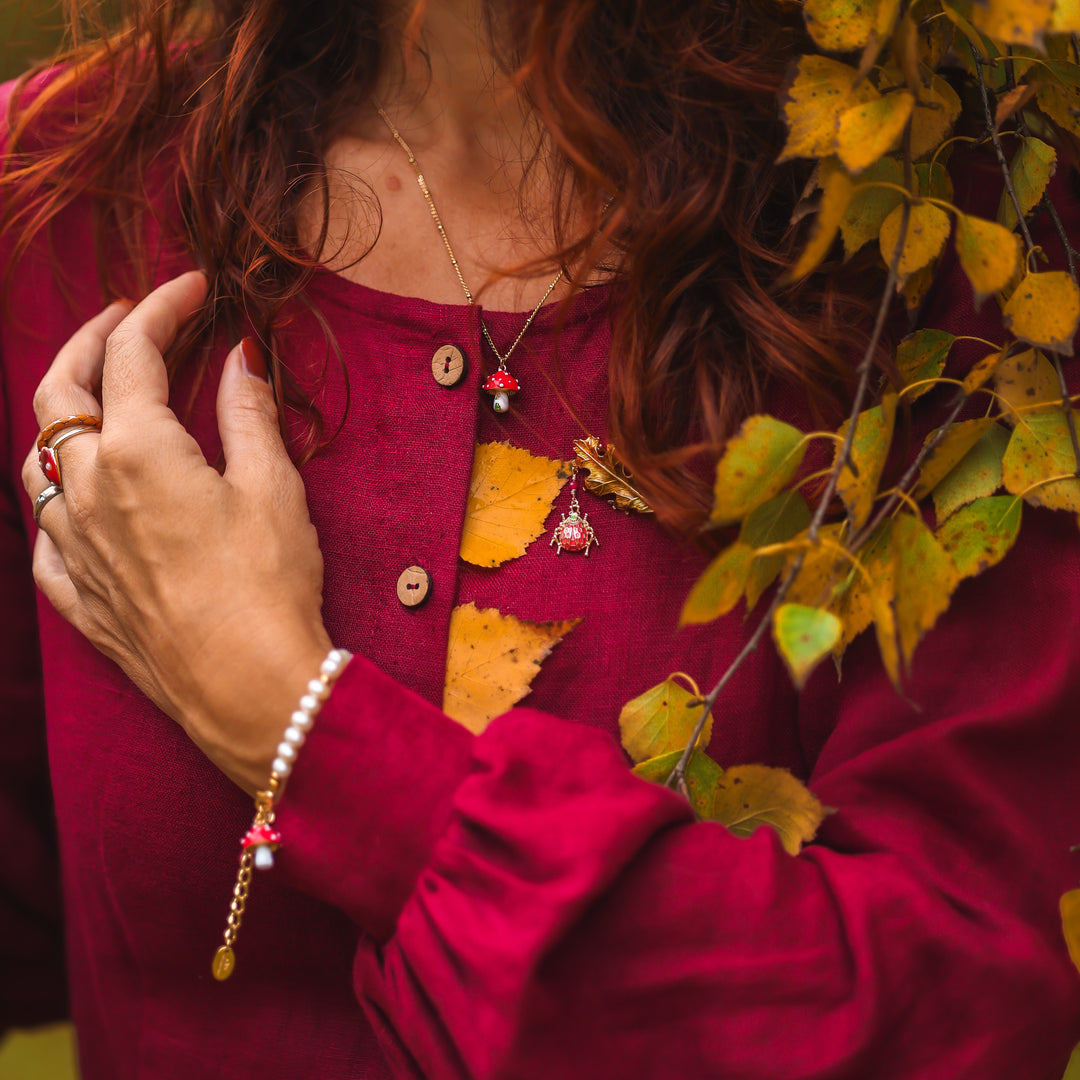 Mushroom Necklace