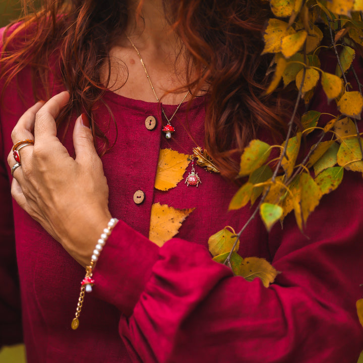 Mushroom Necklace