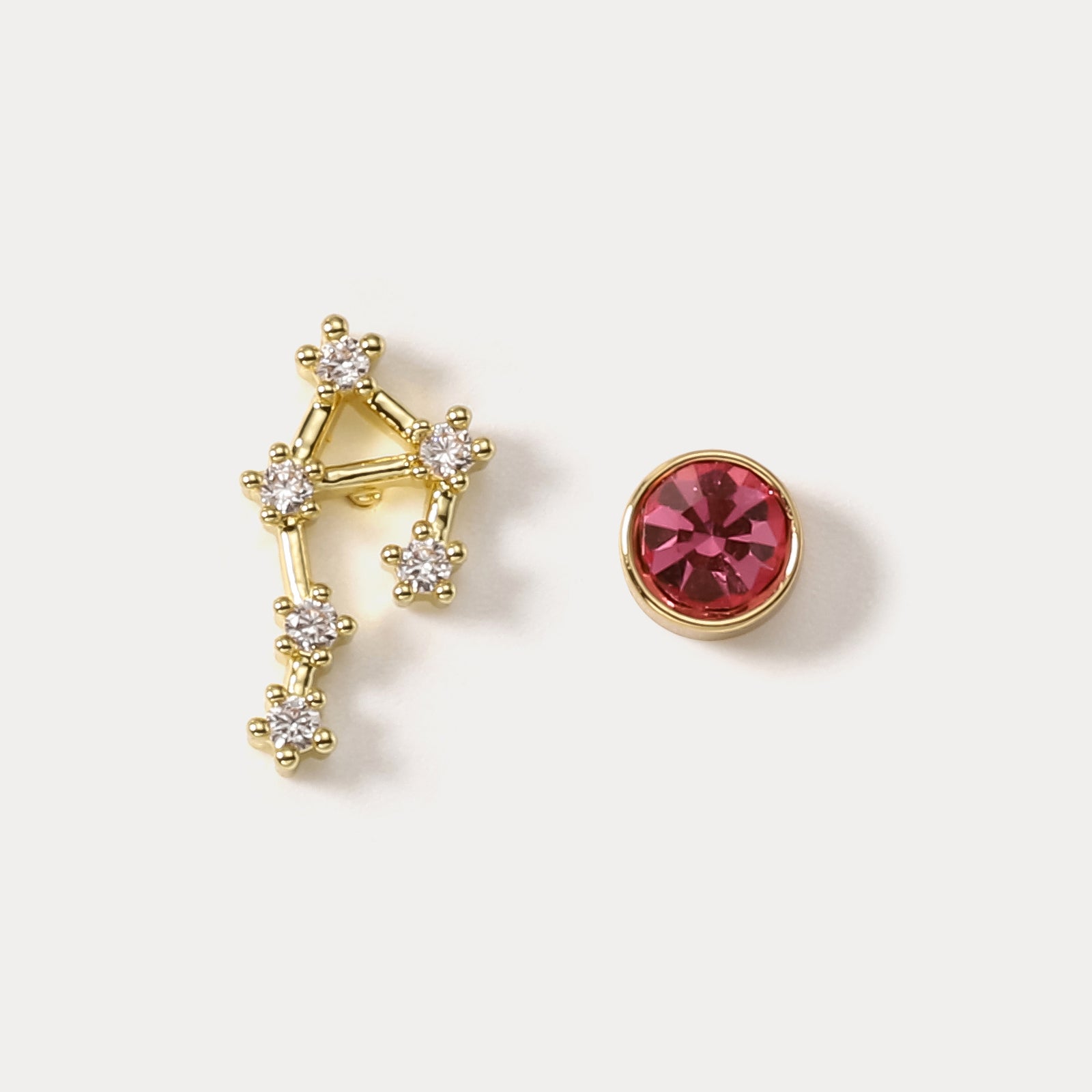 Libra Constellation Asymmetry Stud Earrings