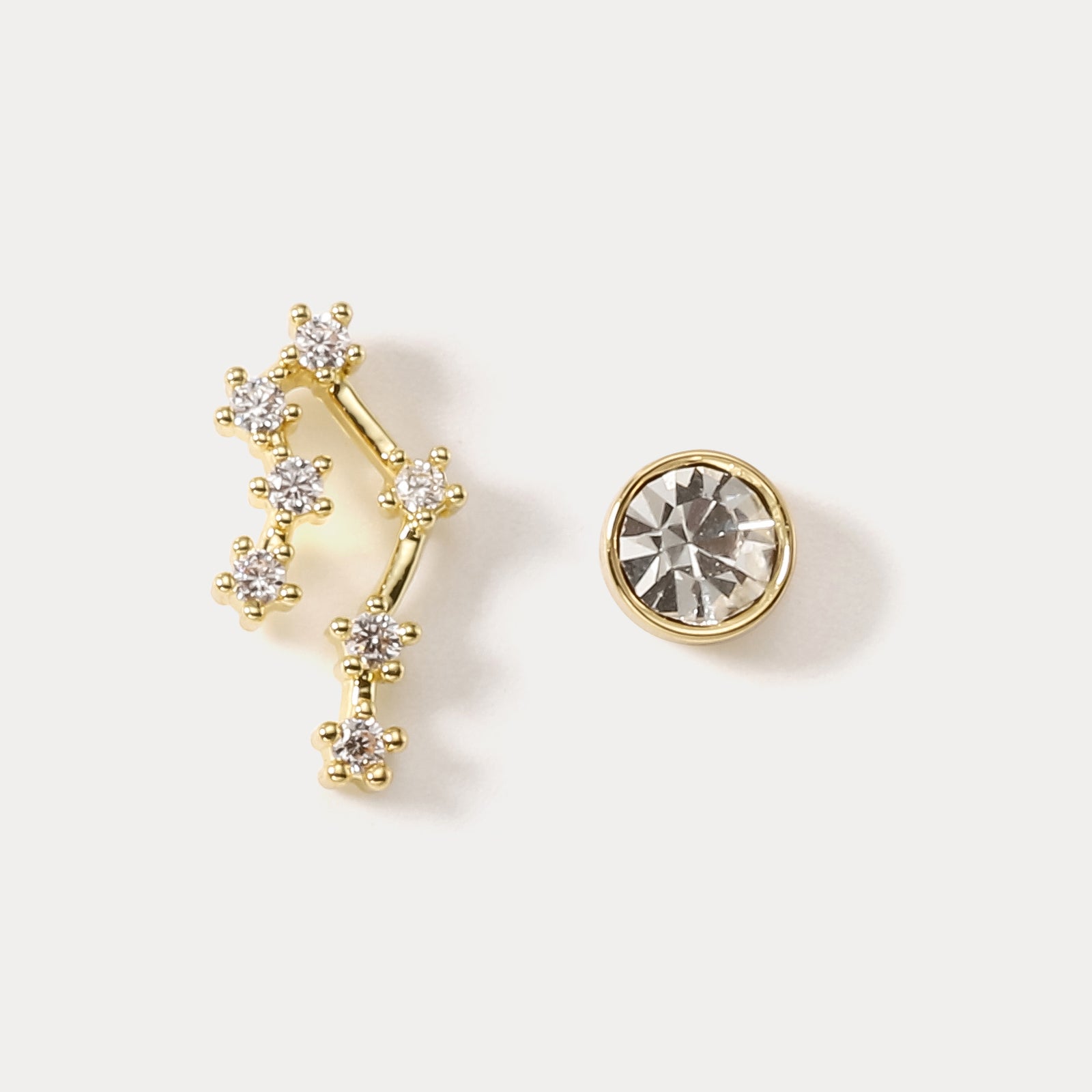 Cancer Constellation Asymmetry Stud Earrings