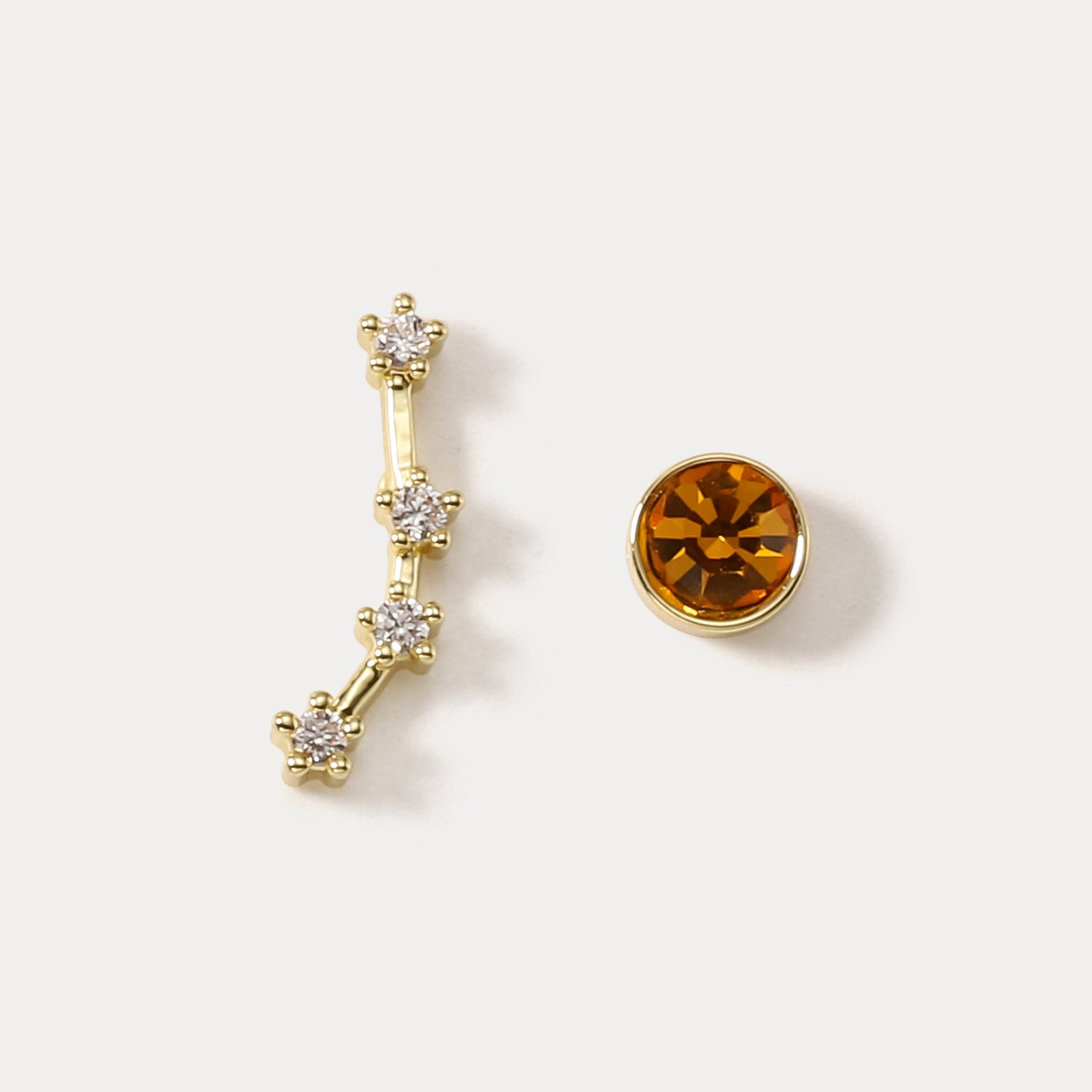 Selenichast Constellation Asymmetry Stud Earrings