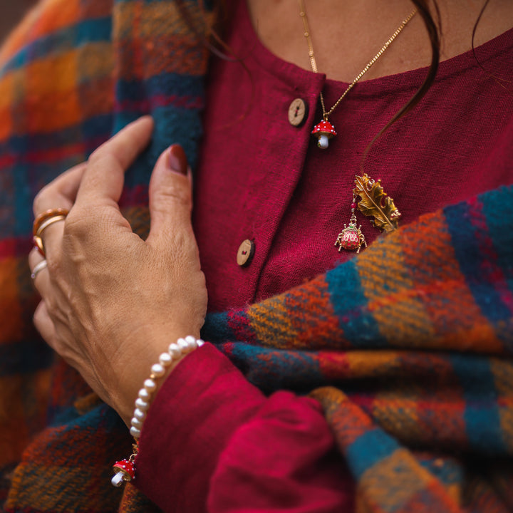 Mushroom Pearls Bracelet