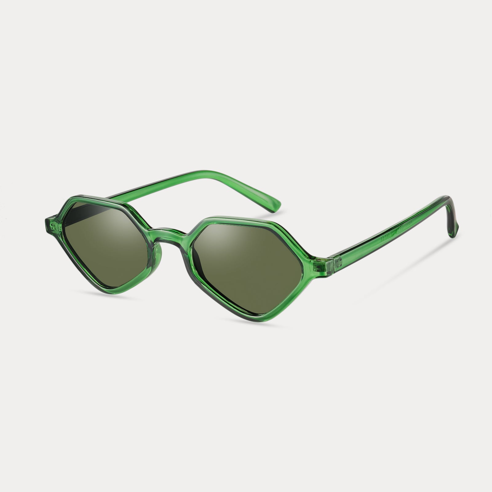 Green Polygonal Sunglasses