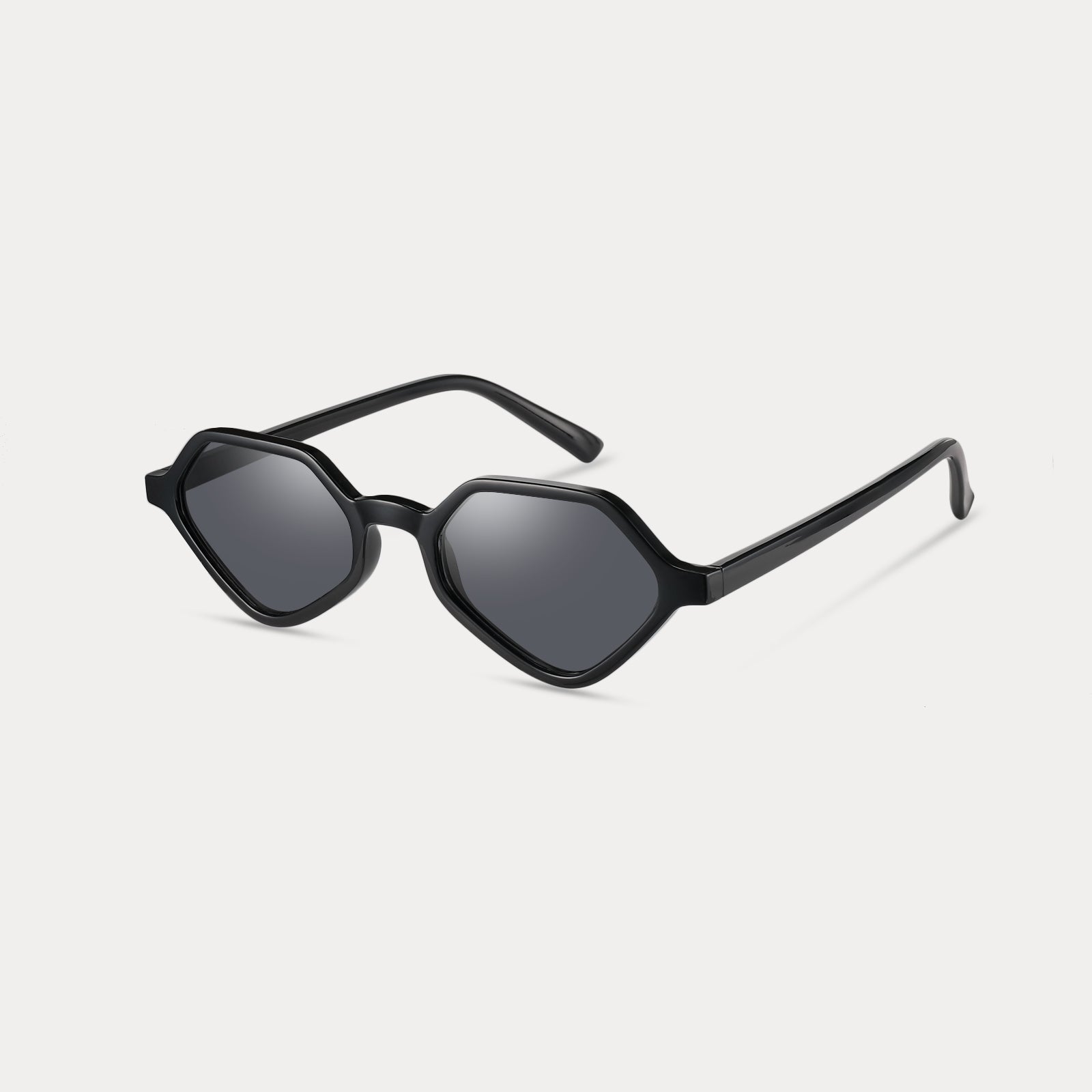 Black Polygonal Sunglasses