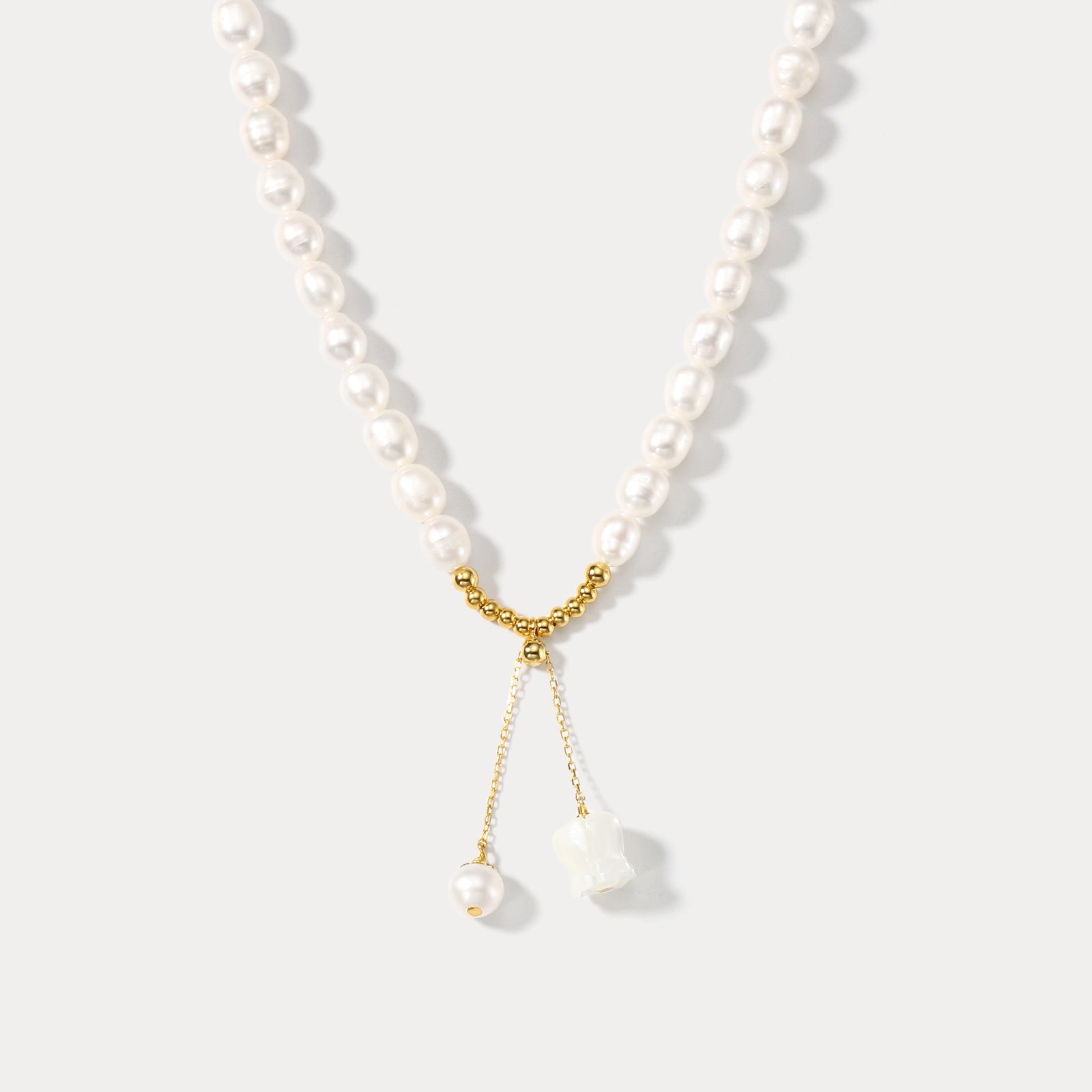 Selenichast Lily Of The Valley Pearl Necklace