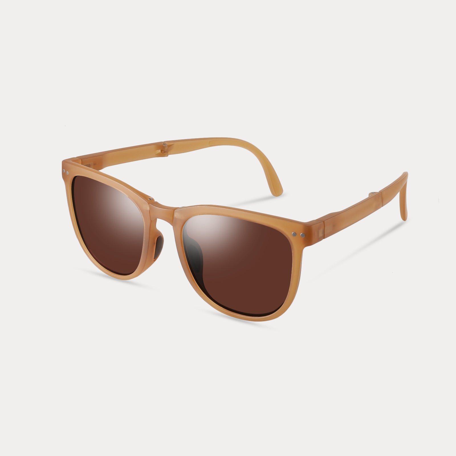 Brown Folding Fashion Sunglasses