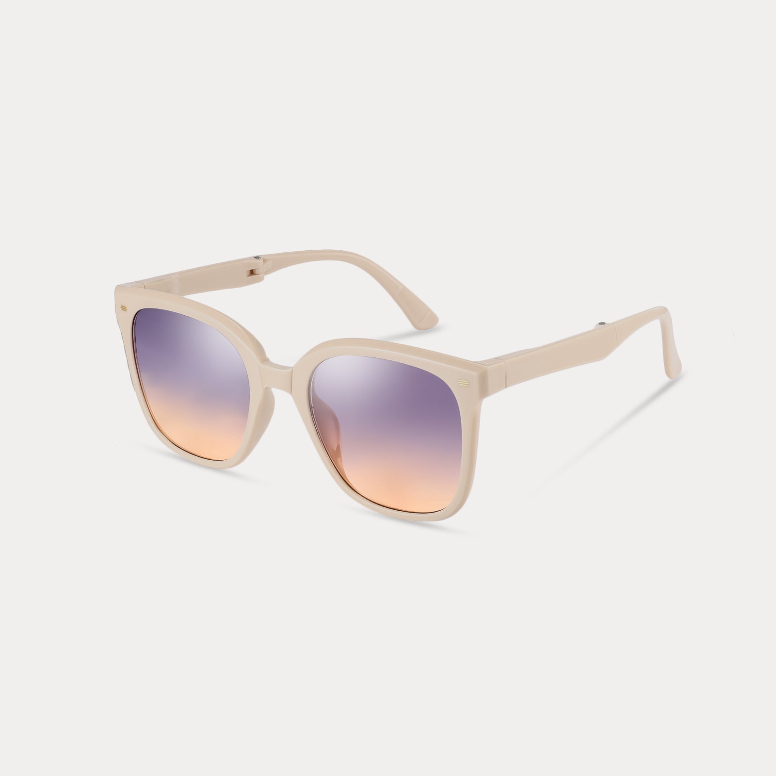 White PC Folding Sunglasses