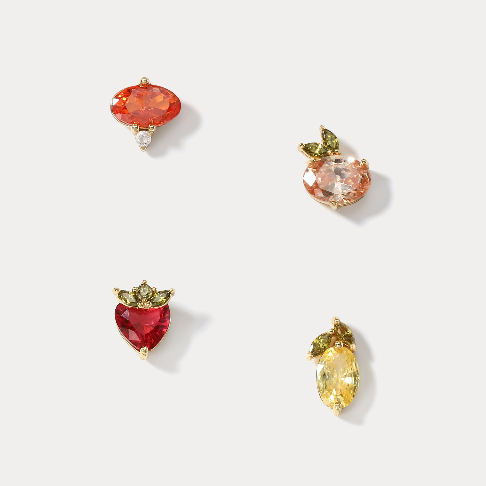Fruit Diamond Earrings Set